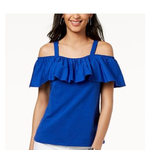 INC Ruffled Off The Shoulder NWOT Size XL - Picture 1 of 4